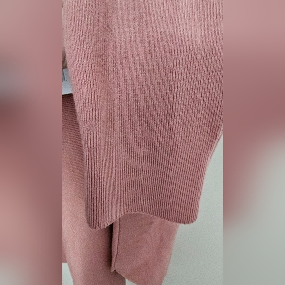 Vila Milano Italy V-Neck Sweater Knit Raglan Sleeve Terracotta/Rust Rayon XL - Picture 4 of 6